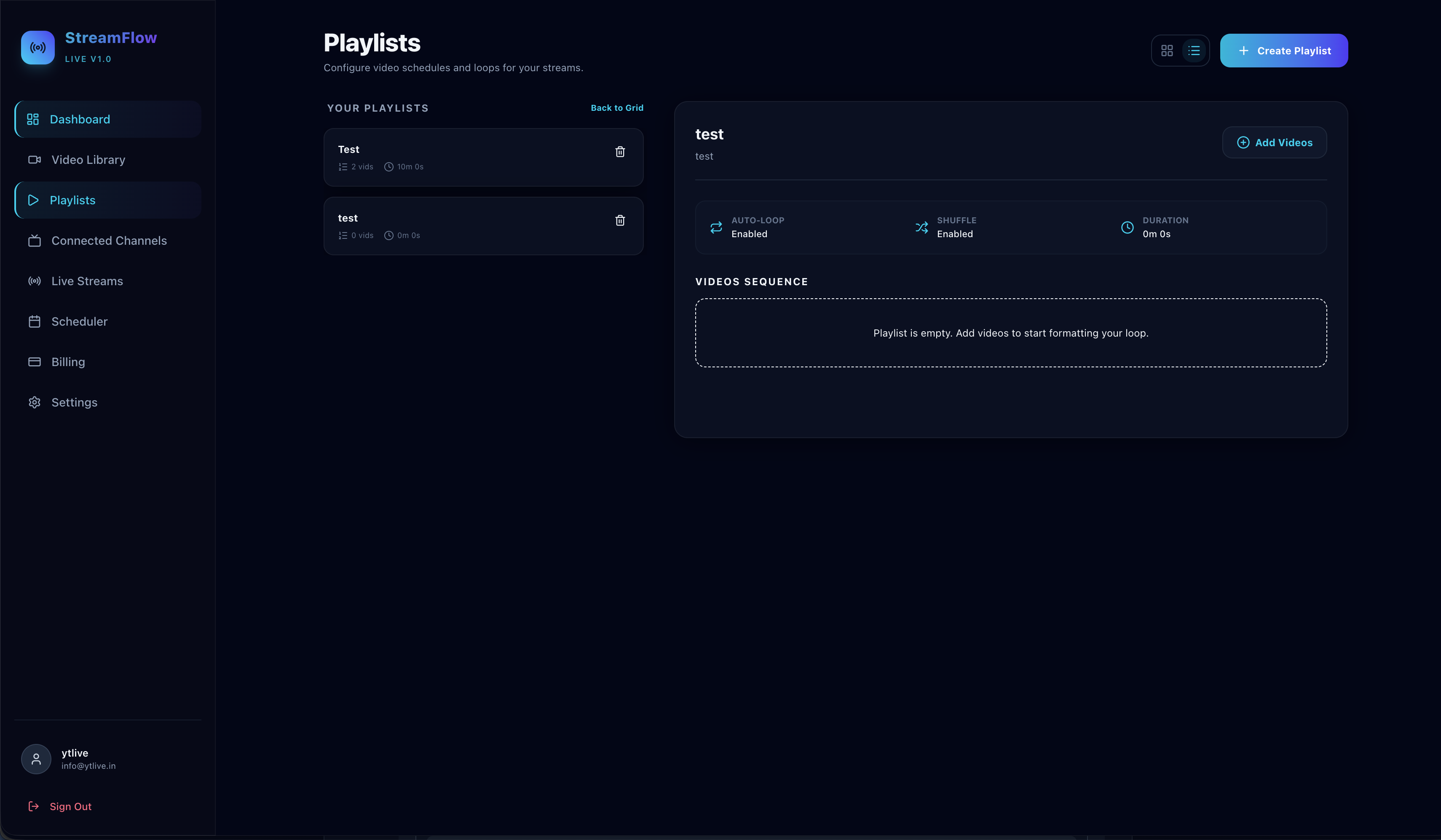 Add Videos to Playlist
