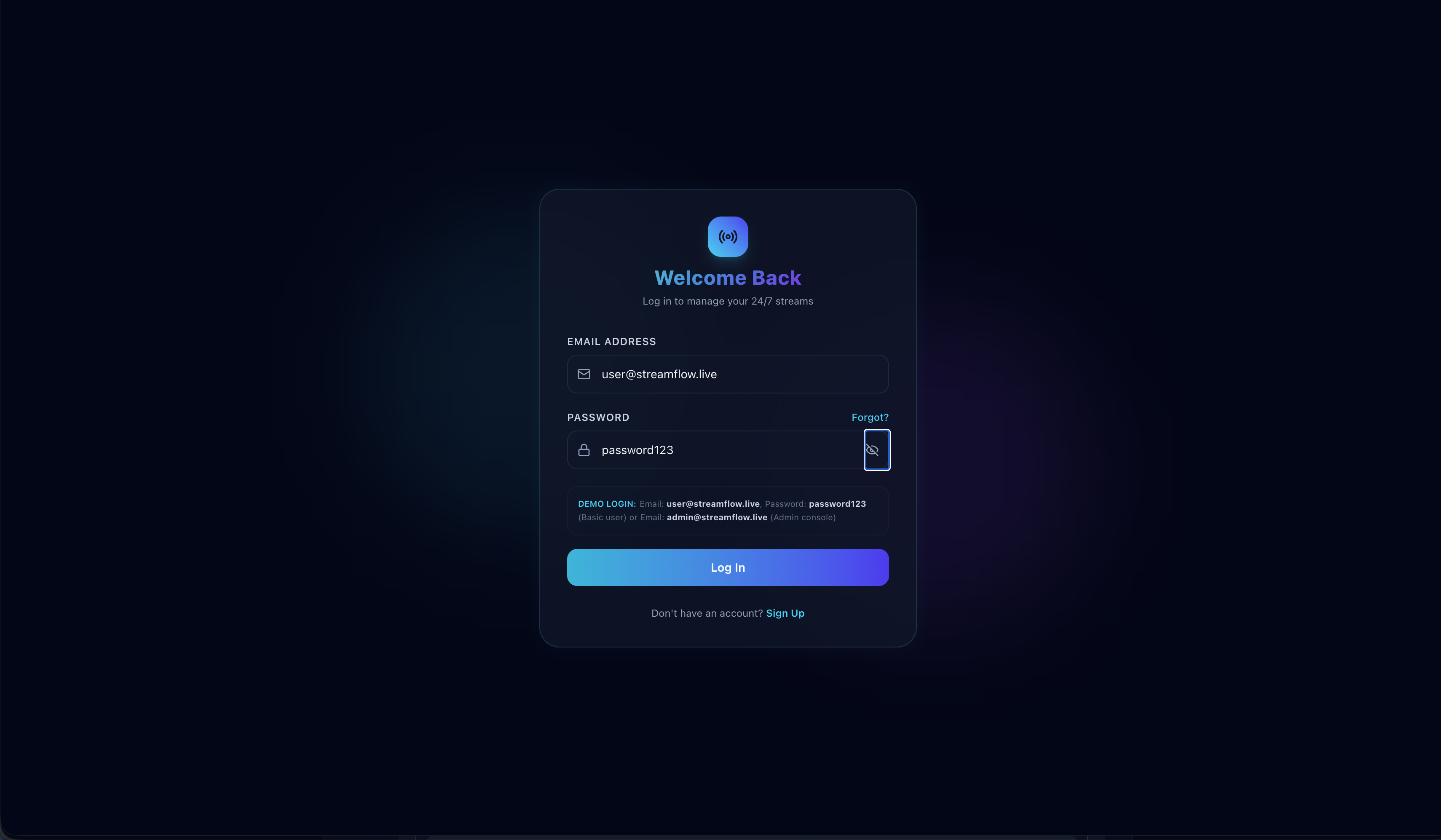Login Page